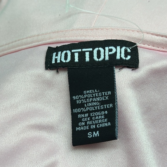Hot Topic Baby Doll Pink Dress with Side Pockets Size SM - Picture 4 of 4